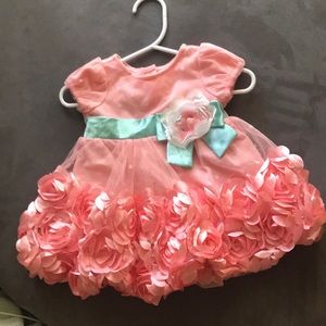 Nanette Baby mesh knit rose dress